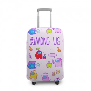 Pattern Suitcase cover Among Us Crewmates Idolstore - Merchandise and Collectibles Merchandise, Toys and Collectibles 2