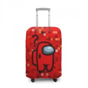 Buy red pixel suitcase cover among us 8bit - product collection