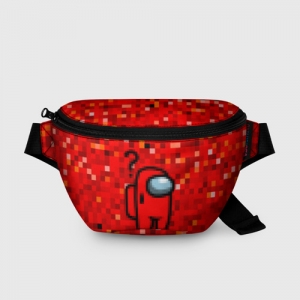 Merch Red Pixel Bum Bag Among Us 8Bit