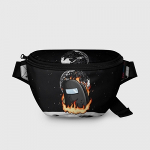 Merchandise Black Bum Bag Among Us Fire