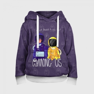 Buy kids hoodie mates among us purple - product collection