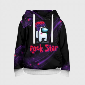 Merchandise Among Us Rock Star Kids Hoodie