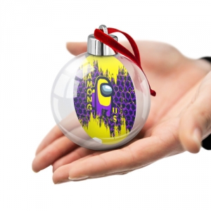 Purple Christmas tree ball Among us Yellow Idolstore - Merchandise and Collectibles Merchandise, Toys and Collectibles