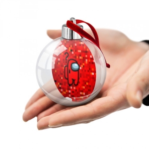 Red pixel Christmas tree ball Among Us 8bit Idolstore - Merchandise and Collectibles Merchandise, Toys and Collectibles