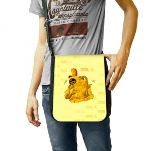 Shoulder bag Among Us Yellow Imposter Pointing Idolstore - Merchandise and Collectibles Merchandise, Toys and Collectibles