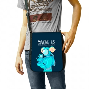 Cyan Shoulder bag Among Us Spaceman Art Idolstore - Merchandise and Collectibles Merchandise, Toys and Collectibles