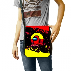 Shoulder bag Among Us Impostor Red Yellow Idolstore - Merchandise and Collectibles Merchandise, Toys and Collectibles