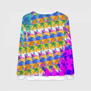 Women’s sweatshirt Among Us Pattern Colored Idolstore - Merchandise and Collectibles Merchandise, Toys and Collectibles