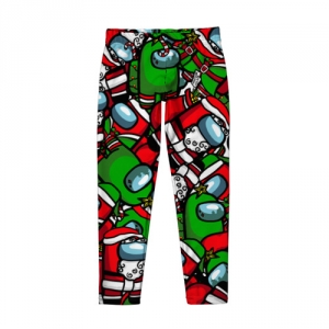 Buy kids leggings santa imposter among us - product collection