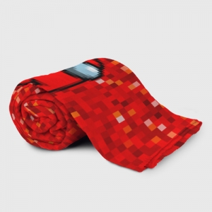 Buy red pixel plaid throw among us 8bit - product collection