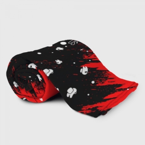Plaid throw Among Us Blood Black Idolstore - Merchandise and Collectibles Merchandise, Toys and Collectibles 2