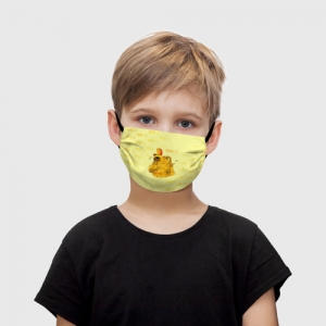 Kids face mask Among Us Yellow Imposter Pointing Idolstore - Merchandise and Collectibles Merchandise, Toys and Collectibles