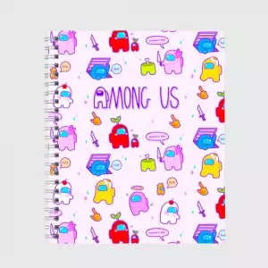 Buy pattern exercise book among us crewmates - product collection