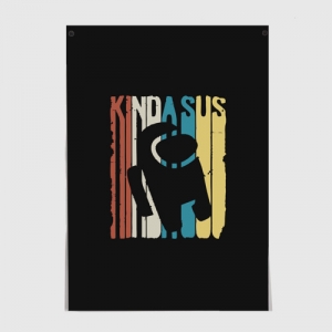 Poster Kinda Sus Among us Black Idolstore - Merchandise and Collectibles Merchandise, Toys and Collectibles 2