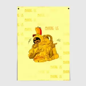 Buy poster among us yellow imposter pointing size a3 297 mm x 420 mm - product collection