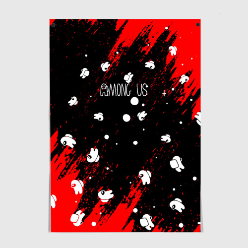 Black Poster Among Us Fire Size A3 297 Mm X 420 Mm - Idolstore -  Merchandise And Collectibles