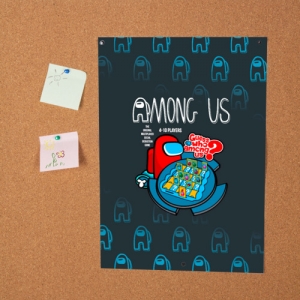 Among Us Poster  Guess who Board game Idolstore - Merchandise and Collectibles Merchandise, Toys and Collectibles