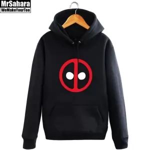 Buy hoodie deadpool logo face universe pullover - product collection