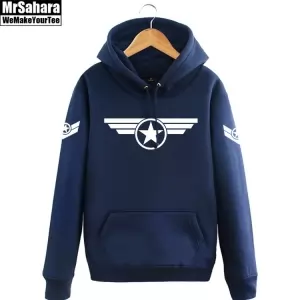 Hoodie Captain America Logo Star Pullover Idolstore - Merchandise and Collectibles Merchandise, Toys and Collectibles 2