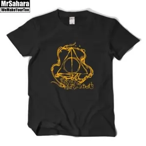T-shirt Mens Daethly Hallows Harry Potter Print Idolstore - Merchandise and Collectibles Merchandise, Toys and Collectibles 2