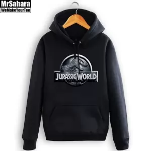 Buy hoodie jurassic park movie emblem logo pullover - product collection