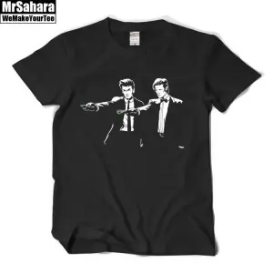 T-shirt Mens Doctor Who Pulp Fiction Crossover Idolstore - Merchandise and Collectibles Merchandise, Toys and Collectibles