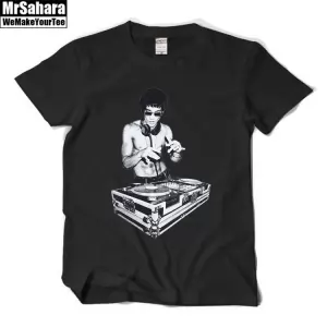 T-shirt Mens Bruce Lee DJ Music djing Idolstore - Merchandise and Collectibles Merchandise, Toys and Collectibles 2