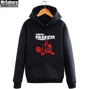 Buy hoodie deadpool finding francis crossover nemo pullover - product collection