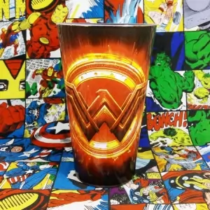 Glass Wonder Woman Movie Logo Cup Idolstore - Merchandise and Collectibles Merchandise, Toys and Collectibles 2