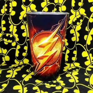 Glass Flash Logo DC Bary Allen Cup Idolstore - Merchandise and Collectibles Merchandise, Toys and Collectibles 2