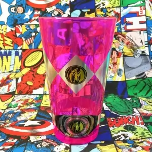 Glass Pink Power Ranger Rangers glassware Idolstore - Merchandise and Collectibles Merchandise, Toys and Collectibles 2