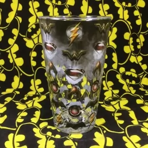 Glass Justice League Movie Logos Cup Idolstore - Merchandise and Collectibles Merchandise, Toys and Collectibles 2