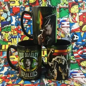 Ceramic Mug Bob Marley Wailers Set Cup Idolstore - Merchandise and Collectibles Merchandise, Toys and Collectibles 2