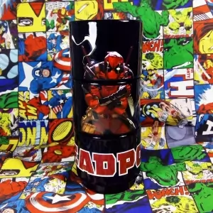 Buy glass black deadpool marvel universe cup - product collection