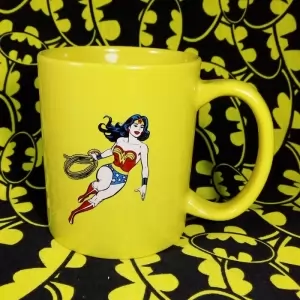 Ceramic Mug Yellow Wonder Woman DC Cup Idolstore - Merchandise and Collectibles Merchandise, Toys and Collectibles 2