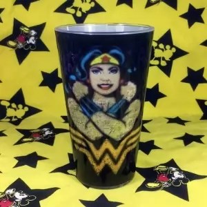 Glass Wonder Woman DC Cup Black Idolstore - Merchandise and Collectibles Merchandise, Toys and Collectibles 2
