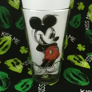 Glass Mickey Mouse Disney Cup Idolstore - Merchandise and Collectibles Merchandise, Toys and Collectibles
