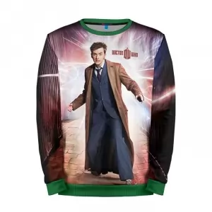 Sweatshirt  Doctor Who David Tennant 10th Doctor art Idolstore - Merchandise and Collectibles Merchandise, Toys and Collectibles 2