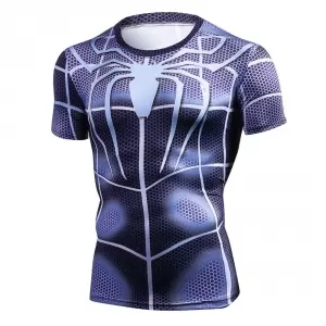 Rashguard shirt Dark Spider-man Workout Gear Idolstore - Merchandise and Collectibles Merchandise, Toys and Collectibles