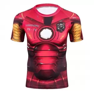 Mens t-shirt rash guard Iron man Clothing Idolstore - Merchandise and Collectibles Merchandise, Toys and Collectibles 2