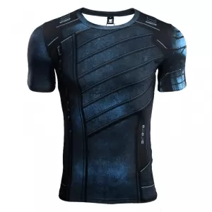 Avengers 3 winter soldier 3d printed t shirts men compression shirt 2018 cosplay costume short sleeve crossfit tops for male