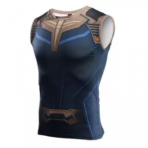 Avengers 3 thanos 3d printed t shirts men compression shirts cosplay costume 2018 summer new crossfit tops for male clothing