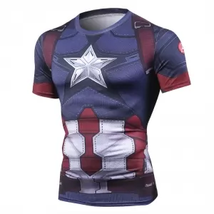 Rashguard shirt Captain America Infinity War 2018 Gear Idolstore - Merchandise and Collectibles Merchandise, Toys and Collectibles