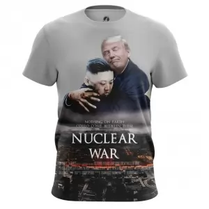 Men’s t-shirt Nuclear War Trump Kim Jong Un North Korea Idolstore - Merchandise and Collectibles Merchandise, Toys and Collectibles 2