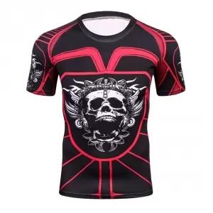 Rashguard shirt Skull Bike Bikers Workout Gear Idolstore - Merchandise and Collectibles Merchandise, Toys and Collectibles 2