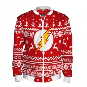 Baseball jacket Christmas Special The Flash Sweater Idolstore - Merchandise and Collectibles Merchandise, Toys and Collectibles 2
