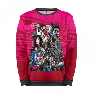 Sweatshirt Suicide Squad Art Pink Idolstore - Merchandise and Collectibles Merchandise, Toys and Collectibles 2