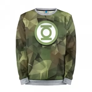 Sweatshirt Military Green Lantern logo Art Idolstore - Merchandise and Collectibles Merchandise, Toys and Collectibles 2