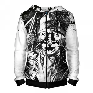 Zipper hoodie Inspired Rorschach Watchmen Idolstore - Merchandise and Collectibles Merchandise, Toys and Collectibles 2