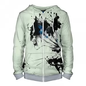 Zipper hoodie Batman DC White Idolstore - Merchandise and Collectibles Merchandise, Toys and Collectibles 2